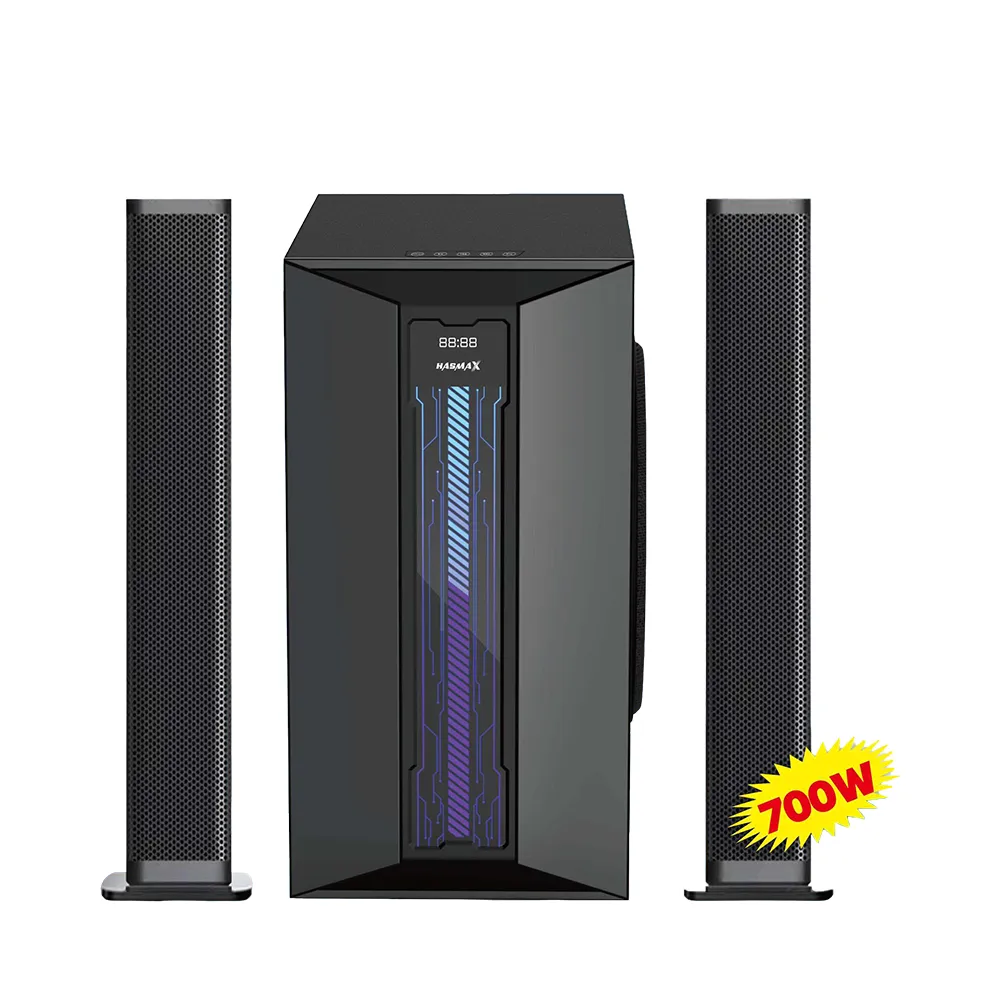 Ensemble home-cinéma 2.1 Hasmax 700 W bandeau LED